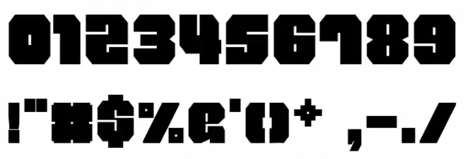 WOLF 200 Regular Font OTHER CHARS