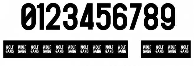 WOLF GANG BOLD Font OTHER CHARS