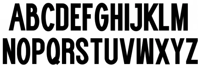 WOLF GANG BOLD Font LOWERCASE