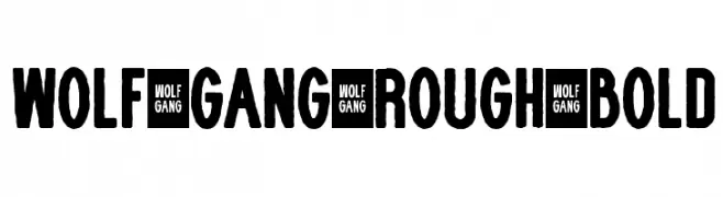 WOLF GANG ROUGH BOLD  Frei Schriftart Herunterladen