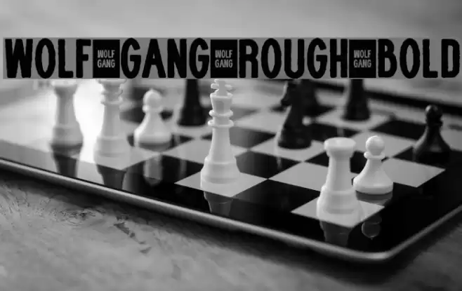 WOLF GANG ROUGH BOLD Font examples