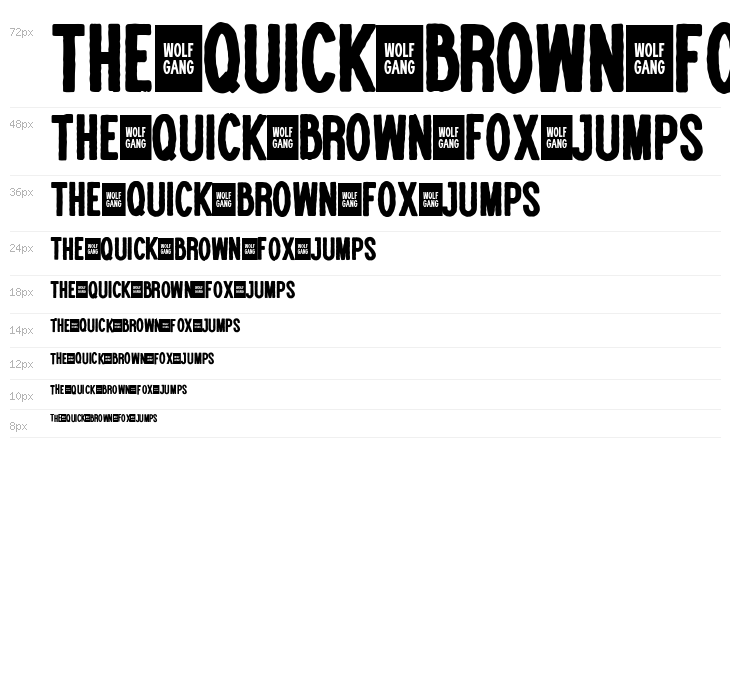 WOLF GANG ROUGH BOLD Waterfall