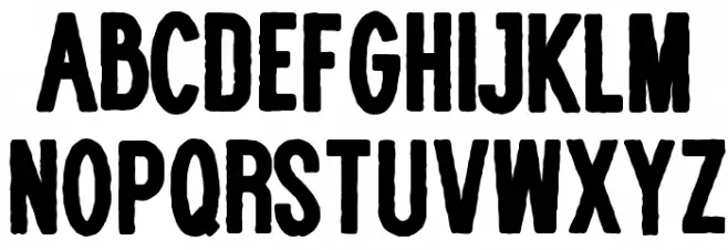 WOLF GANG ROUGH BOLD フォント 小文字