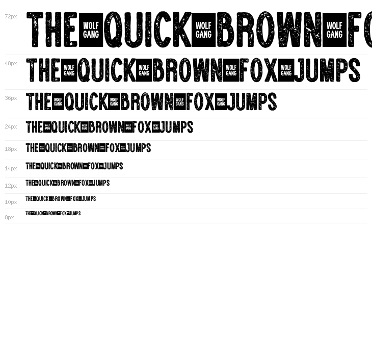 WOLF GANG ROUGH VINTAGE BOLD Waterfall