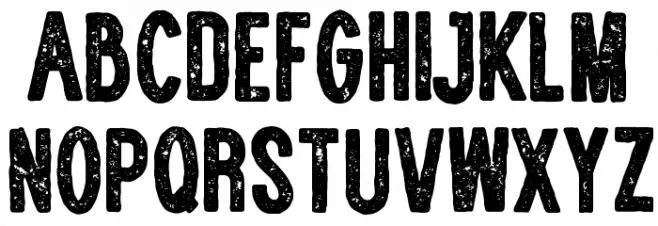 WOLF GANG ROUGH VINTAGE BOLD Caratteri MINUSCOLO