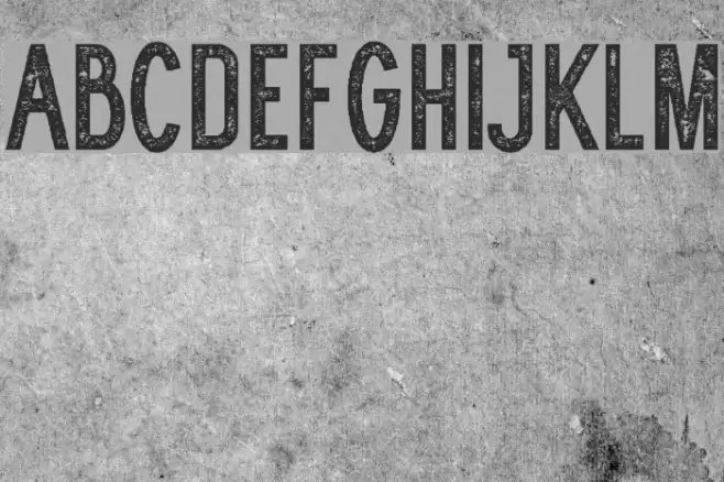 WOLF GANG ROUGH VINTAGE Font examples