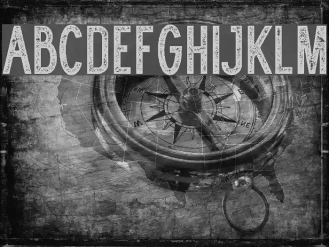 WOLF GANG ROUGH VINTAGE Font examples