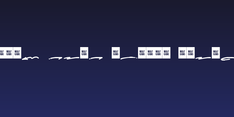 WOLF GANG SCRIPT SWASH Social Header
