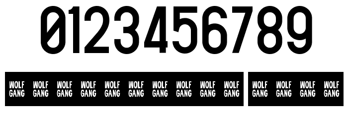 WOLF GANG फ़ॉन्ट अन्य घर का काम
