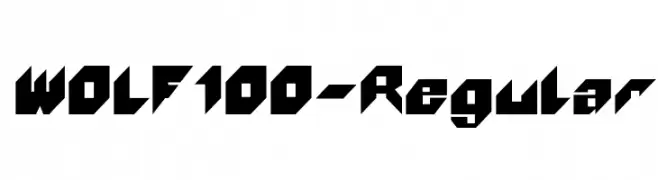 WOLF100-Regular  Frei Schriftart Herunterladen