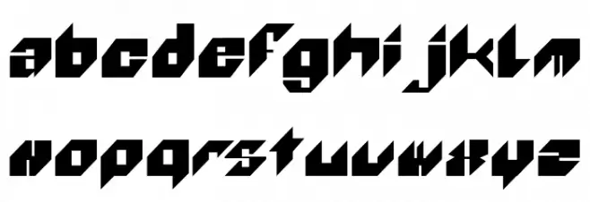 WOLF100-Regular Font LOWERCASE