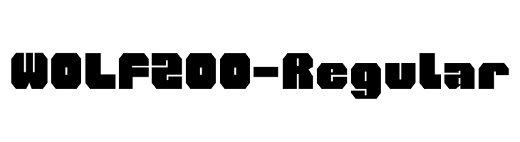 WOLF200-Regular  font caratteri gratis