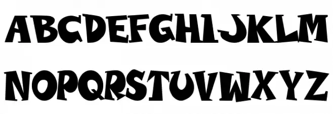 WOLVINS Bold Schriftart Groß
