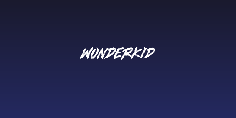 WONDERKID Social Header