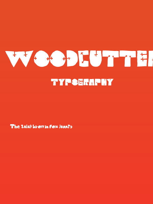 WOODCUTTER CROSS Poster