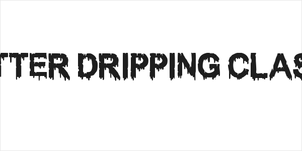 WOODCUTTER DRIPPING CLASSIC FONT Logo