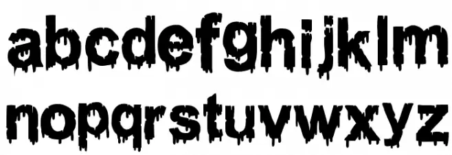 WOODCUTTER DRIPPING CLASSIC FONT Fonte MINÚSCULAS