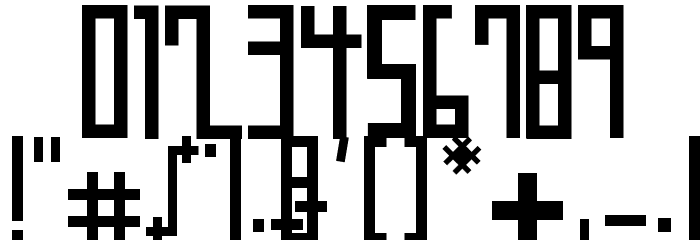 WOODCUTTER FUTURE Font OTHER CHARS