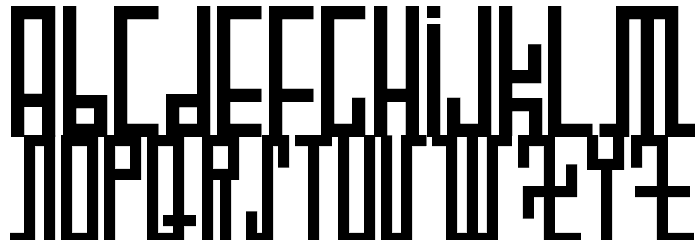 WOODCUTTER FUTURE Font LOWERCASE