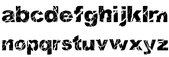 WOODCUTTER STORM Font LOWERCASE