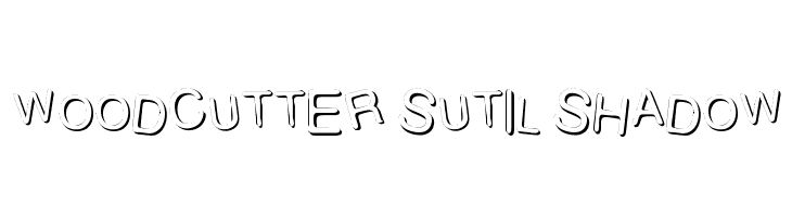 WOODCUTTER SUTIL SHADOW Font