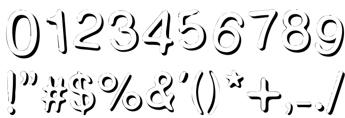 WOODCUTTER SUTIL SHADOW Font OTHER CHARS