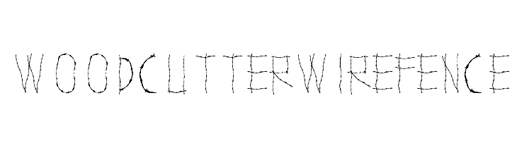 WOODCUTTER WIRE FENCE  Free Fonts Download