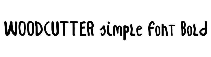WOODCUTTER simple font Bold  Frei Schriftart Herunterladen