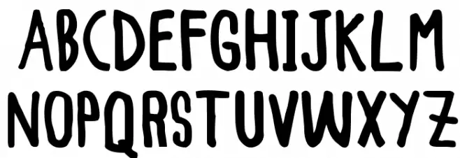 WOODCUTTER simple font Bold Polices MAJUSCULES