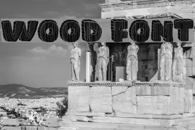 WOOD Font examples
