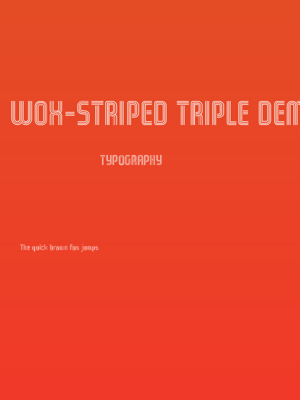 WOX-Striped Triple Demo Poster