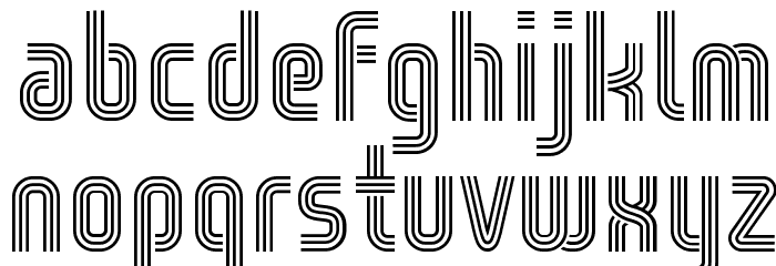 WOX-Striped Triple Demo Font LOWERCASE
