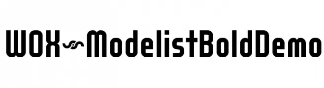 WOX~Modelist Bold Demo  नि: शुल्क फ़ॉन्ट्स डाउनलोड