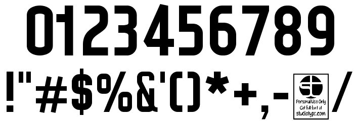 WOX~Modelist Bold Demo Font OTHER CHARS