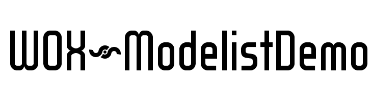 WOX~Modelist Demo  Fuentes Gratis Descargar