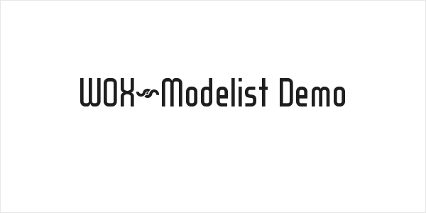 WOX~Modelist Demo Logo