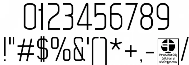 WOX~Modelist Light Demo Font OTHER CHARS