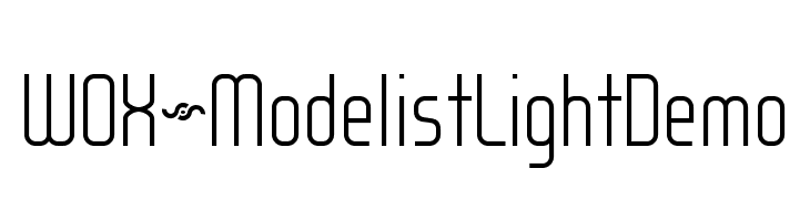 WOX~Modelist Light Demo لخطوط تنزيل