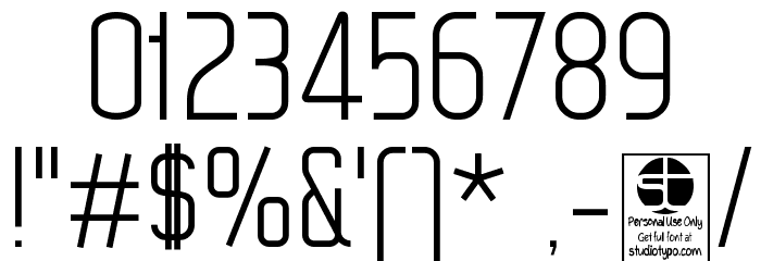 WOX~Modelist Light Demo Font OTHER CHARS
