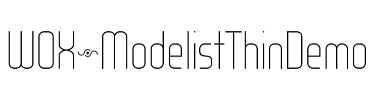 WOX~Modelist Thin Demo Font