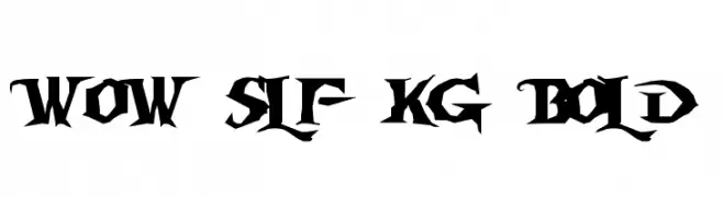 WoW SlF KG Bold  フリーフォントのダウンロード