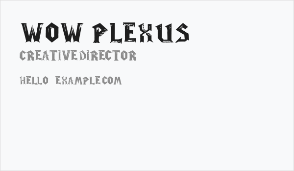 WoW-plexus Business Card