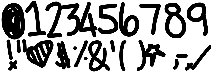 Woah Font OTHER CHARS