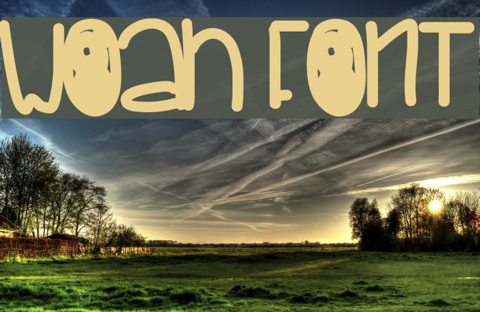 Woah Font examples