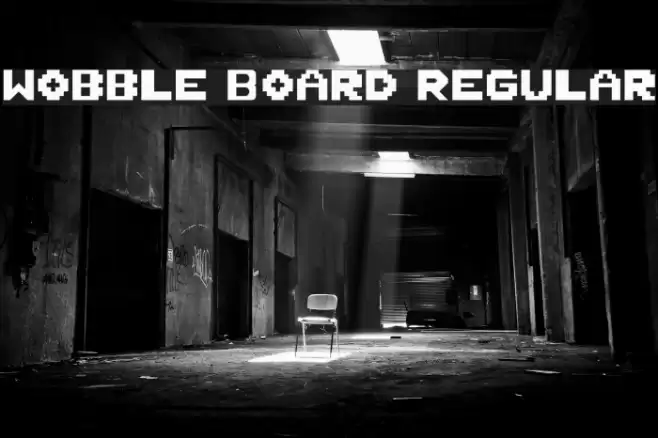 Wobble Board Regular Font examples