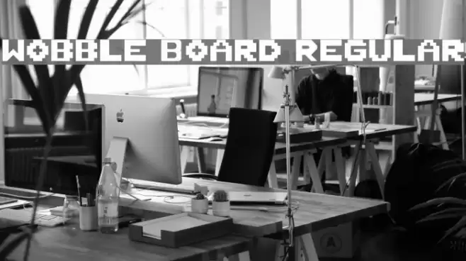 Wobble Board Regular Font examples