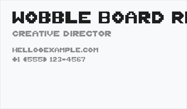 Wobble Board Regular Business Card