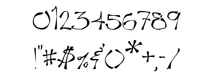 Wobble II Font OTHER CHARS