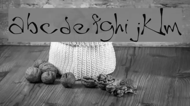 Wobble Schriftart examples