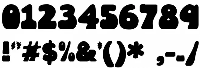 Wobbles Font OTHER CHARS